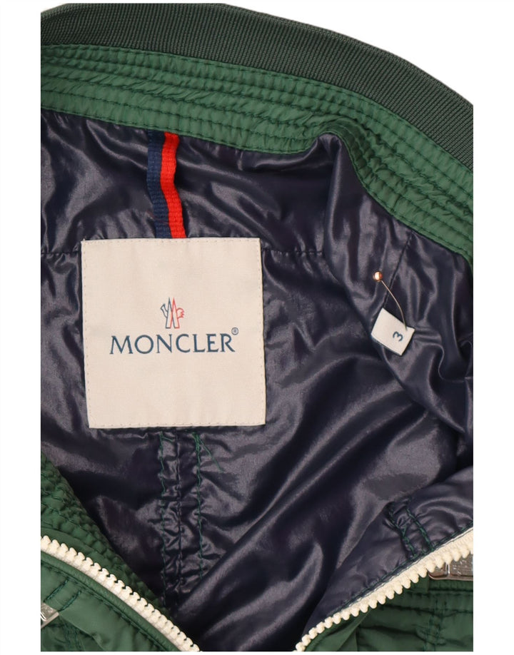 MONCLER Ανδρικό μπουφάν Bomber Size 3 Large Green Modern