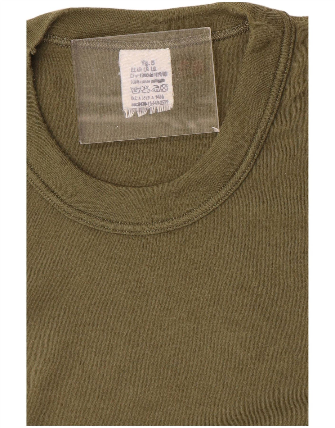 Vintage Ανδρικό T-Shirt Top Medium Khaki Cotton