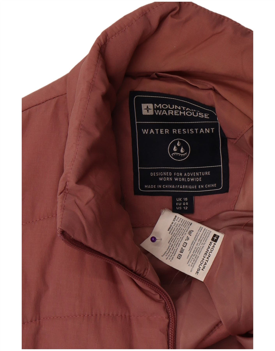 Mountain Warehouse Γυναικείο Αμάνικο μπουφάν βροχής UK 16 Large Pink Polyester