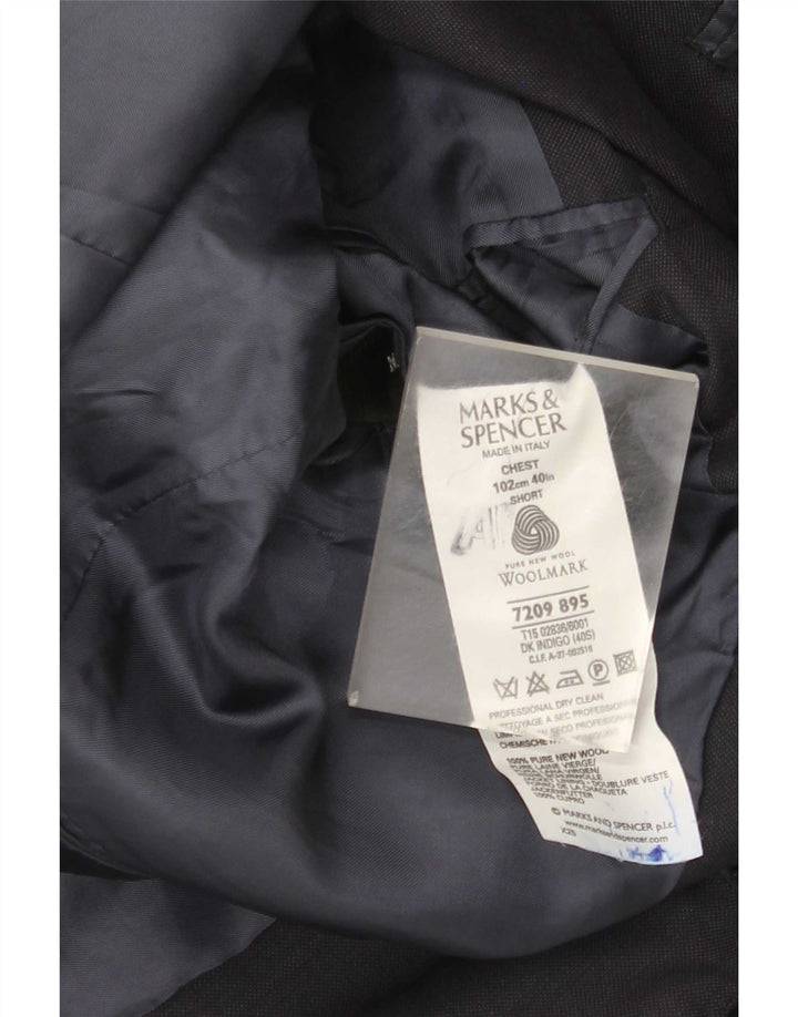 Marks & Spencer Ανδρικό μπλέιζερ με 2 κουμπιά μπουφάν UK 40 Medium Navy Blue