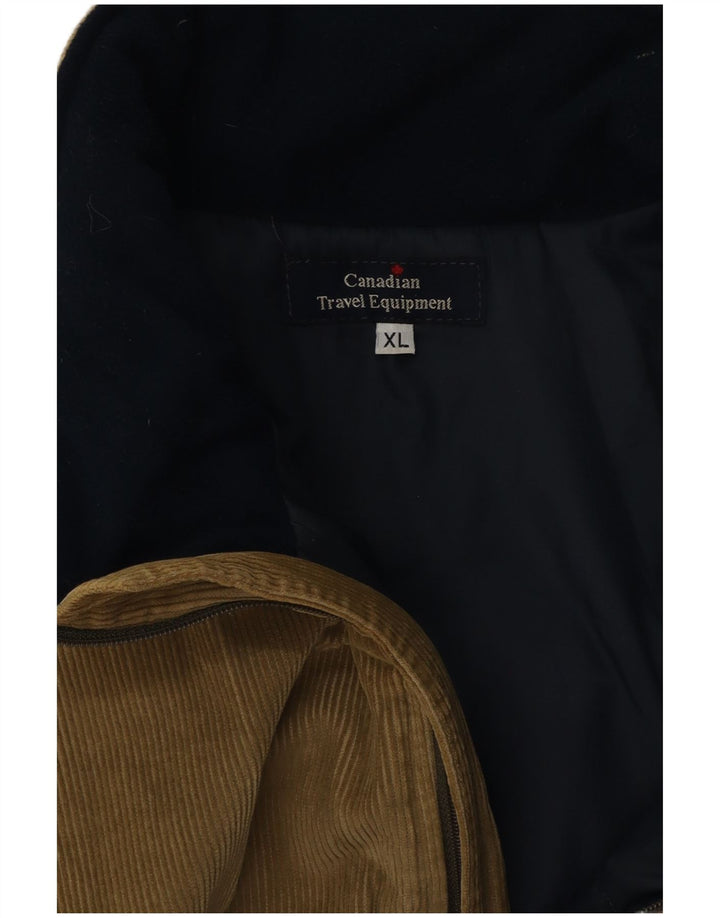 Canadian Mens Corduroy Jacket UK 42 XL Khaki