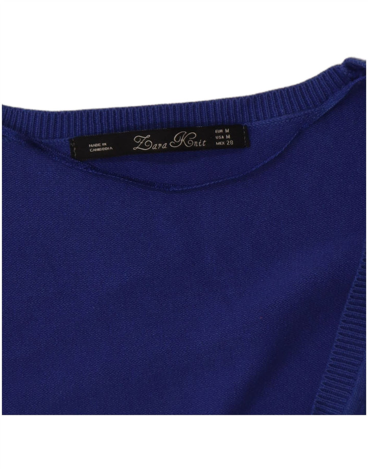 Zara Γυναικεία Ζακέτα UK 12 Medium Blue