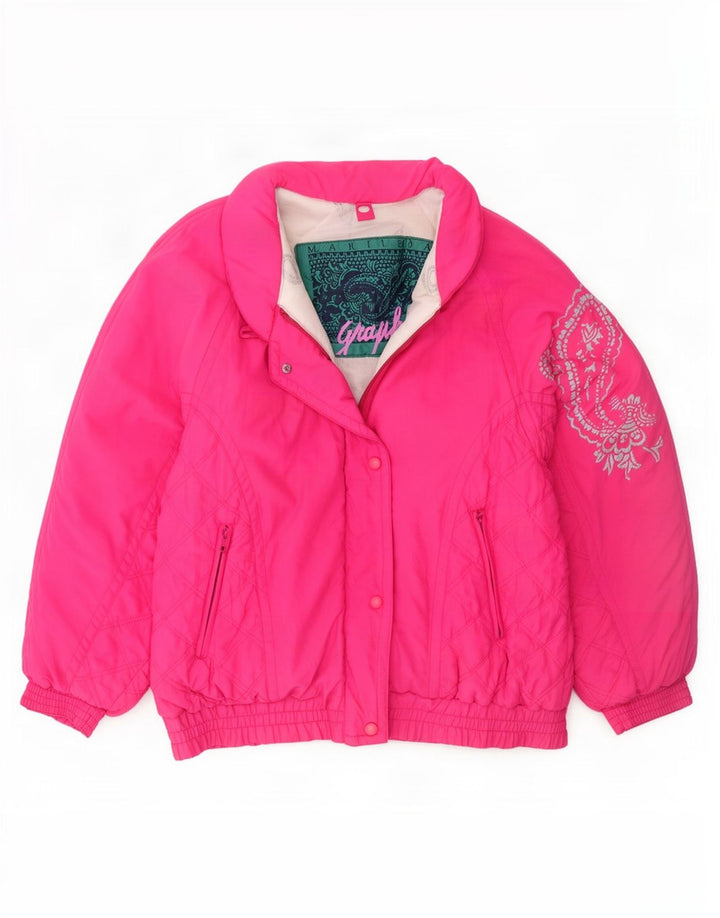 MARILENA Γυναικείο μπουφάν γραφικών σκι IT 44 Medium Pink Paisley Polyamide