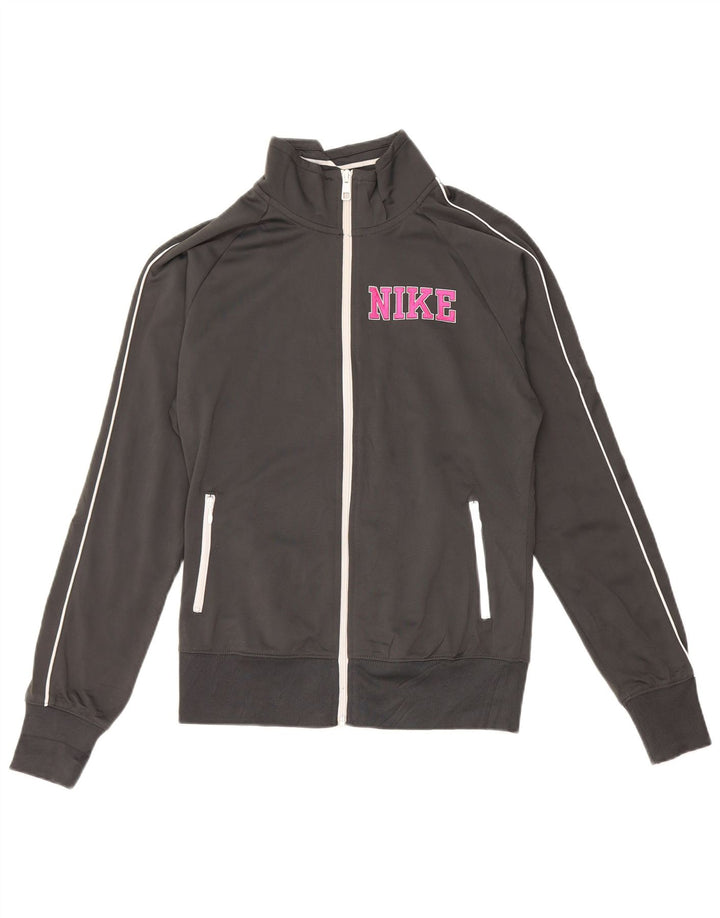 Γυναικεία φόρμα NIKE Graphic Top Jacket UK 14 Medium Grey Polyester