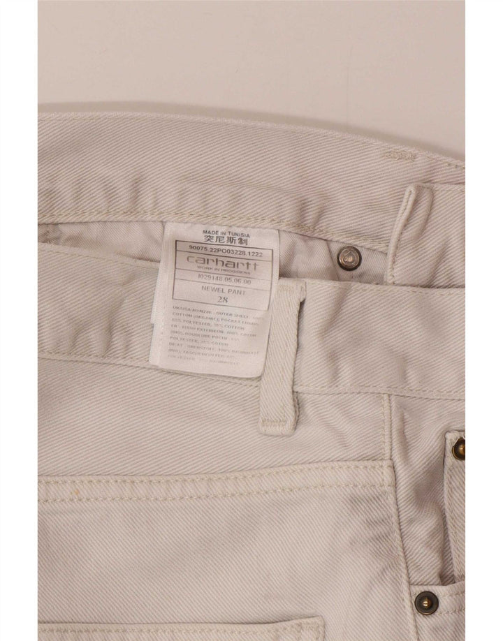 Ανδρικό Slim Jeans Carhartt W28 L28 Λευκό βαμβακερό