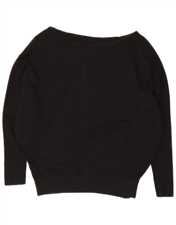 ALL SAINTS Γυναικείο Φούτερ μεγάλου μεγέθους Jumper UK 14 Μεσαίο μαύρο βαμβακερό