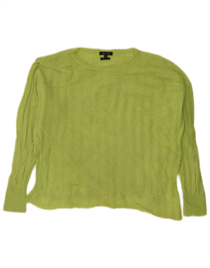 Massimo Dutti Γυναικείο Crop Μακρυμάνικο UK 16 Large Green