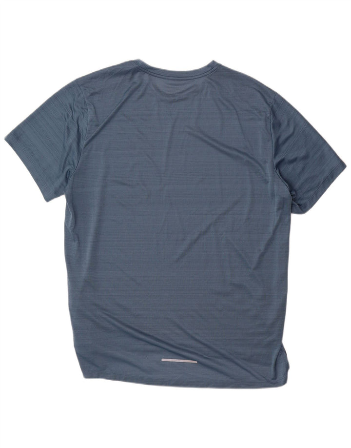 Ανδρικό T-shirt Nike Dri Fit Top XL Blue Pinstripe Polyester