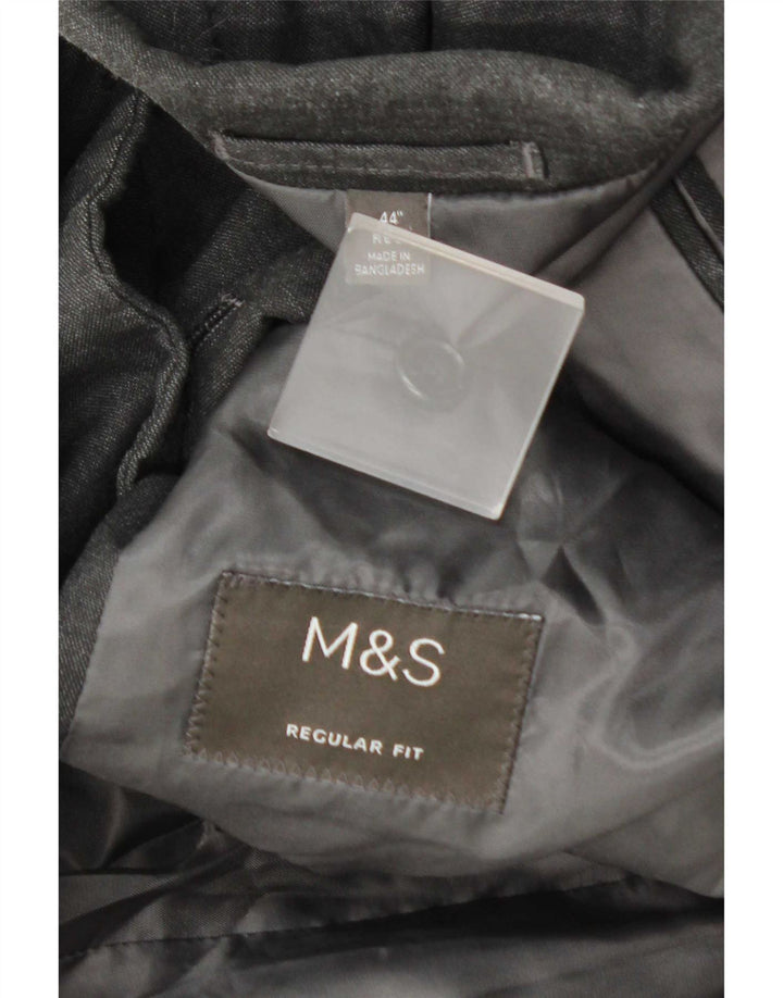 Marks & Spencer Ανδρικό μπουφάν με 2 κουμπιά κανονική εφαρμογή, μέγεθος 44 XL γκρι