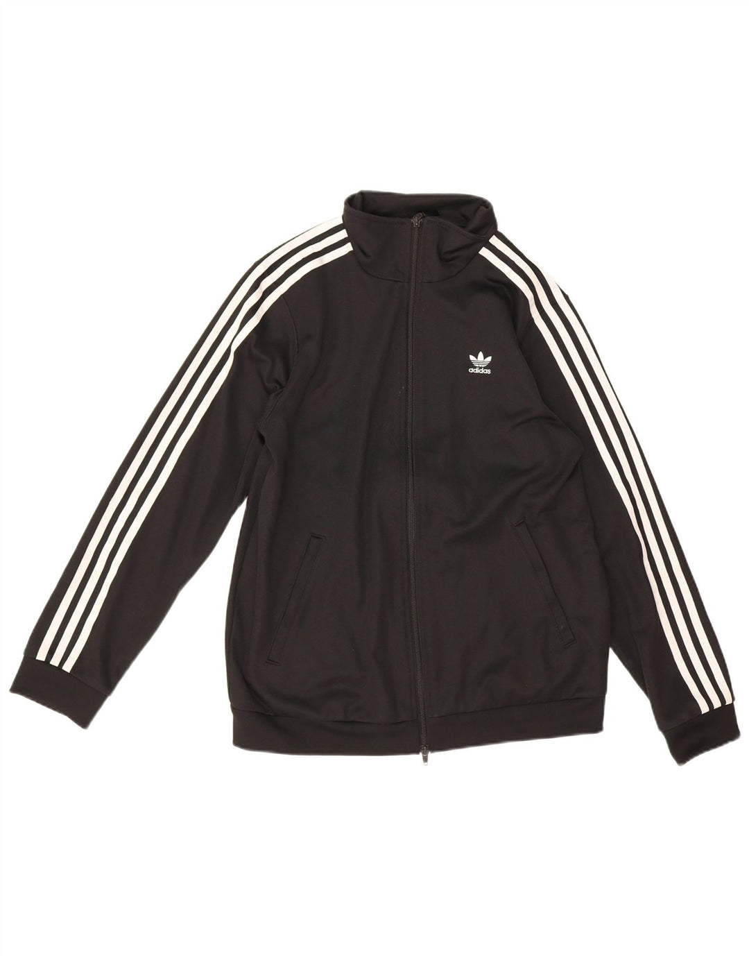 Γυναικεία αθλητική φόρμα Adidas Top Jacket UK 12 μεσαίο μαύρο βαμβακερό