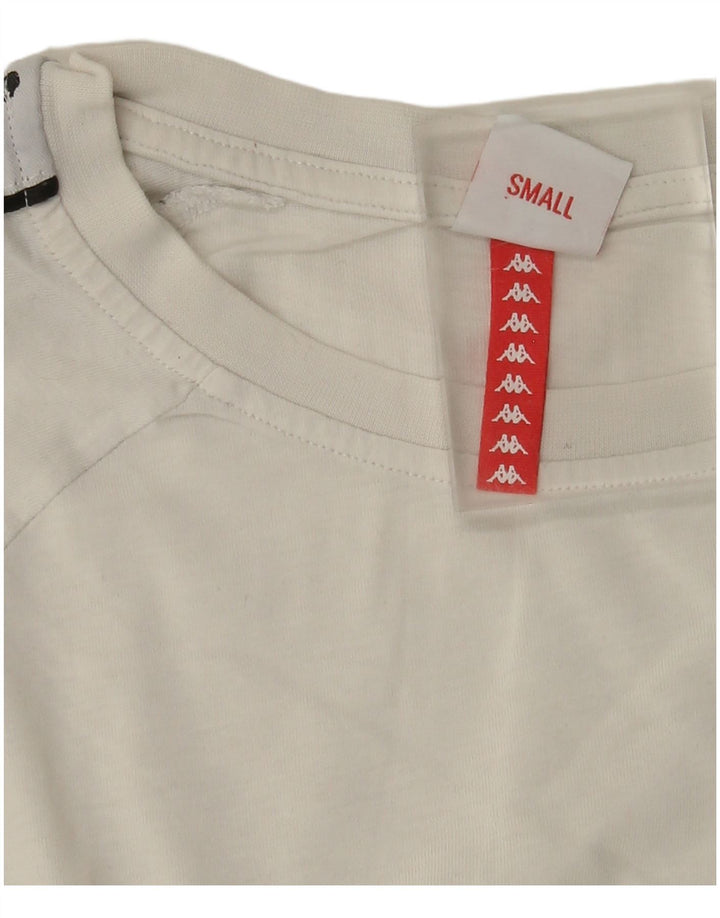 Ανδρικό γραφικό T-Shirt Kappa Top Small White