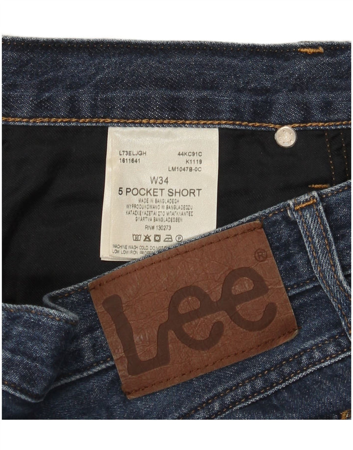 Ανδρικό τζιν σορτς Lee W34 μεγάλο μπλε βαμβακερό