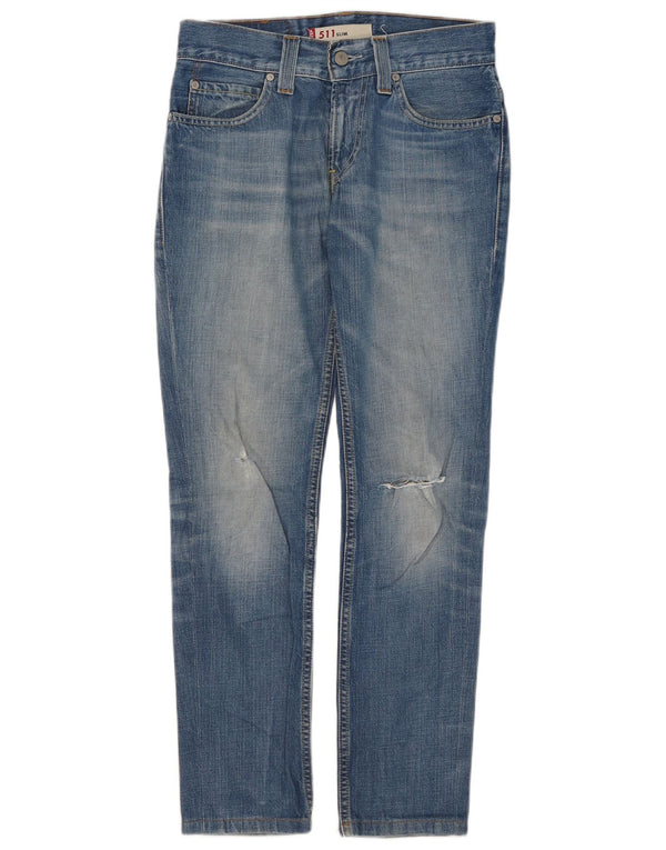 Levi's Womens 511 Slim Jeans W30 L28 Blue