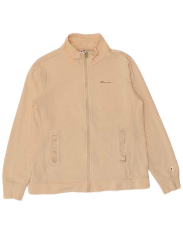 Champion Γυναικεία φόρμα Top Jacket UK 16 Large Beige Cotton