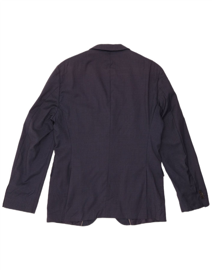 HUGO BOSS Ανδρικό σακάκι μπλέιζερ με 2 κουμπιά EU 52 XL Navy Blue Check Wool