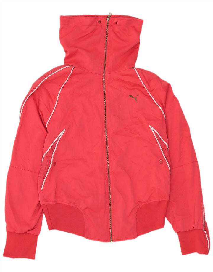 PUMA Γυναικεία αθλητική φόρμα γραφικών Top Jacket UK 12 Medium Red Polyester