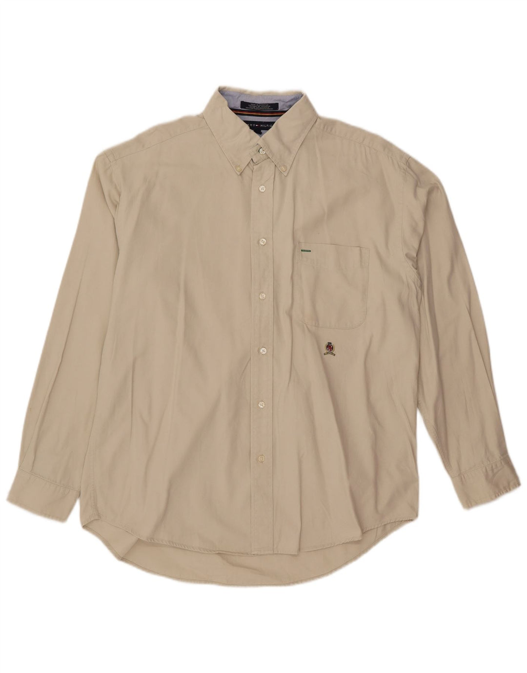 TOMMY HILFIGER Ανδρικό πουκάμισο μεγάλο σε λευκό βαμβακερό