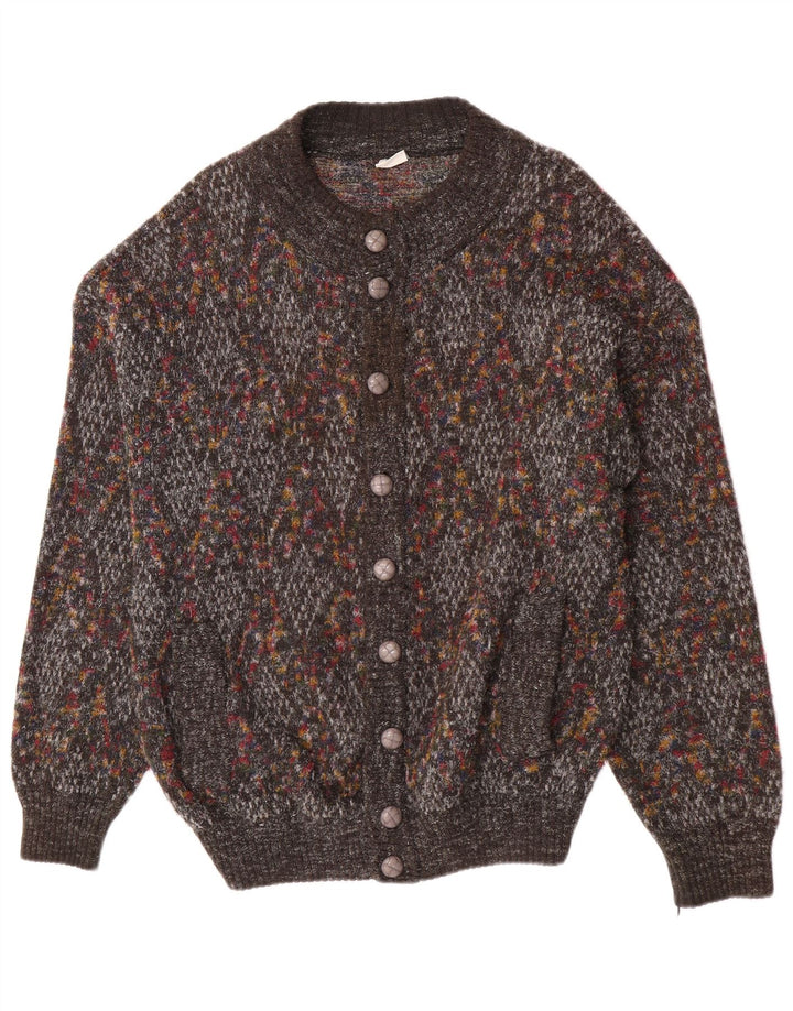 Ανδρικό πουλόβερ ζακέτα Pimet με μεγάλο γκρι μαλλί