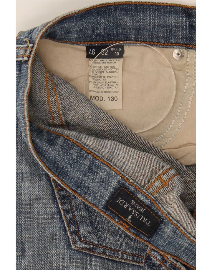Trussardi Γυναικείο Τζιν μποτάκι W30 L33 Μπλε βαμβακερό