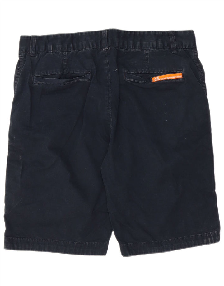 Ανδρικό σορτς Chino Superdry Medium W32 Navy Blue Βαμβακερό