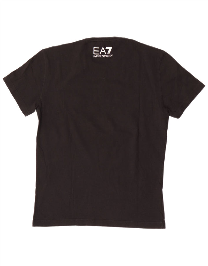 Ανδρικό γραφικό T-Shirt Emporio Armani Top Medium Μαύρο