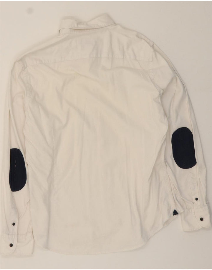 MASSIMO DUTTI Mens Shirt Large White Vintage Massimo Dutti and Second-Hand Massimo Dutti from Messina Hembry 