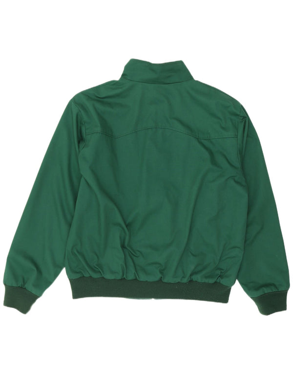 Vintage Ανδρικό Bomber Jacket UK 40 Large Green Polyester Retro