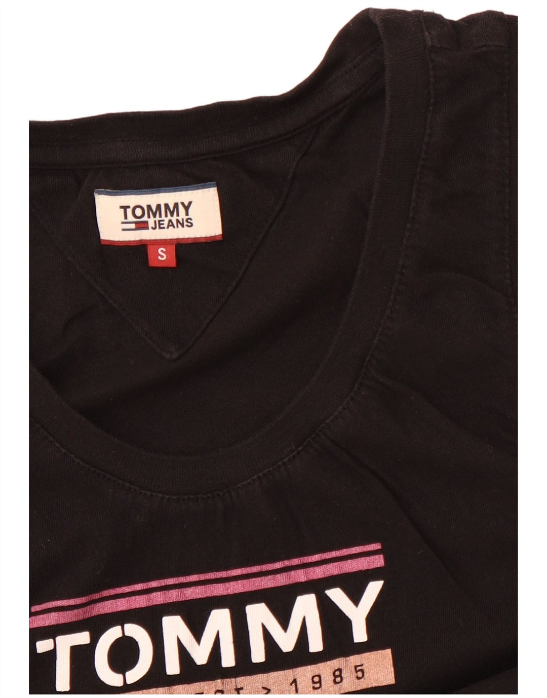 Γυναικείο γραφικό γιλέκο TOMMY HILFIGER Top UK 8 Small Black