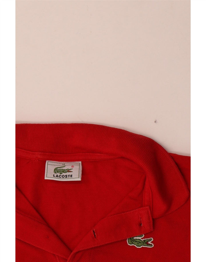 Lacoste Boys Polo πουκάμισο 9-10 ετών κόκκινο βαμβακερό