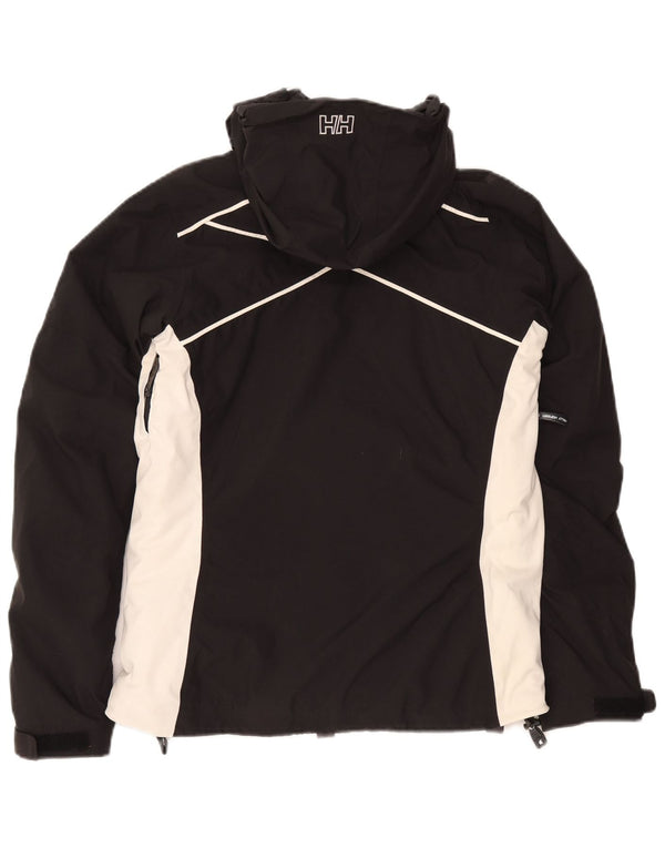 Γυναικείο μπουφάν βροχής με γραφικά Helly Hansen UK 10 Small Black Colourblock