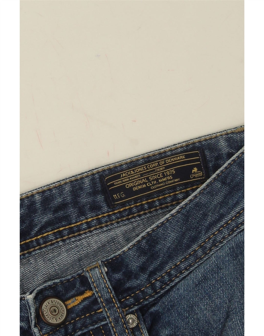 JACK & JONES Mens Straight Jeans W32 L31 Blue