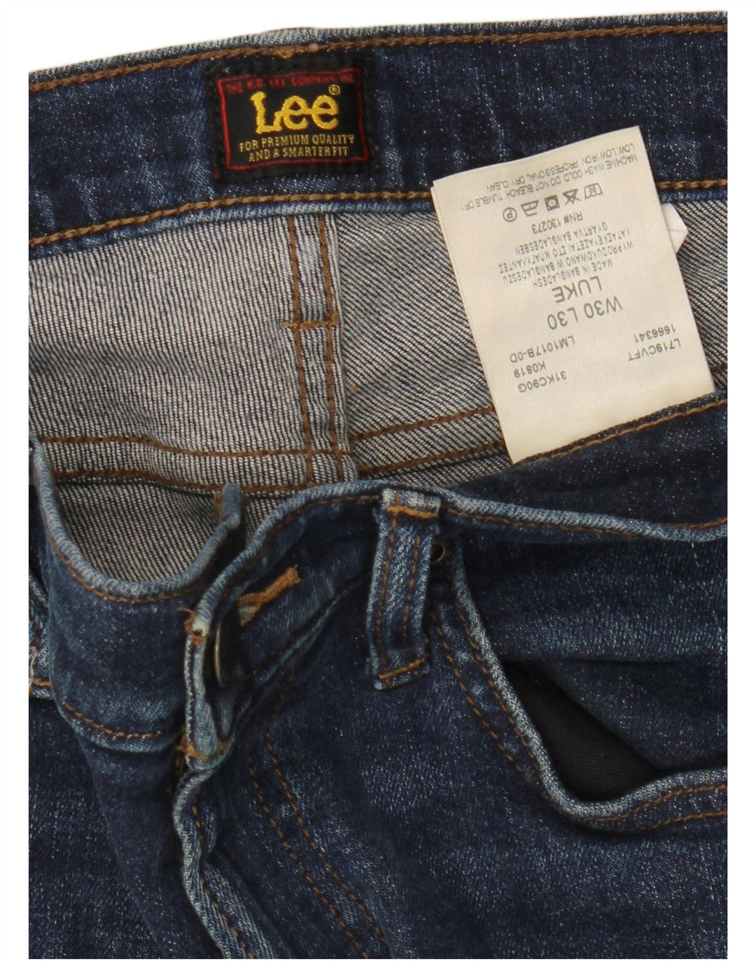 LEE Γυναικεία Τζιν Luke Skinny W30 L30 Navy Blue Cotton