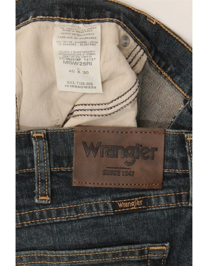 Ανδρικό τζιν ίσιο Wrangler Regular Fit W40 L30 Μπλε βαμβακερό