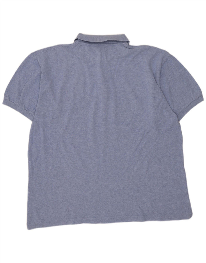 Ανδρικό μπλουζάκι πόλο Kappa μεγάλο μπλε βαμβακερό