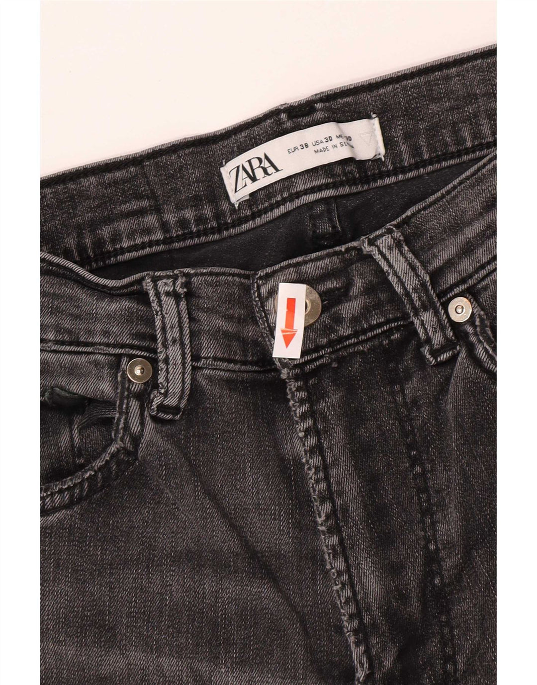 Zara Ανδρικό Skinny Jeans EU 38 Small W30 L29 Γκρι