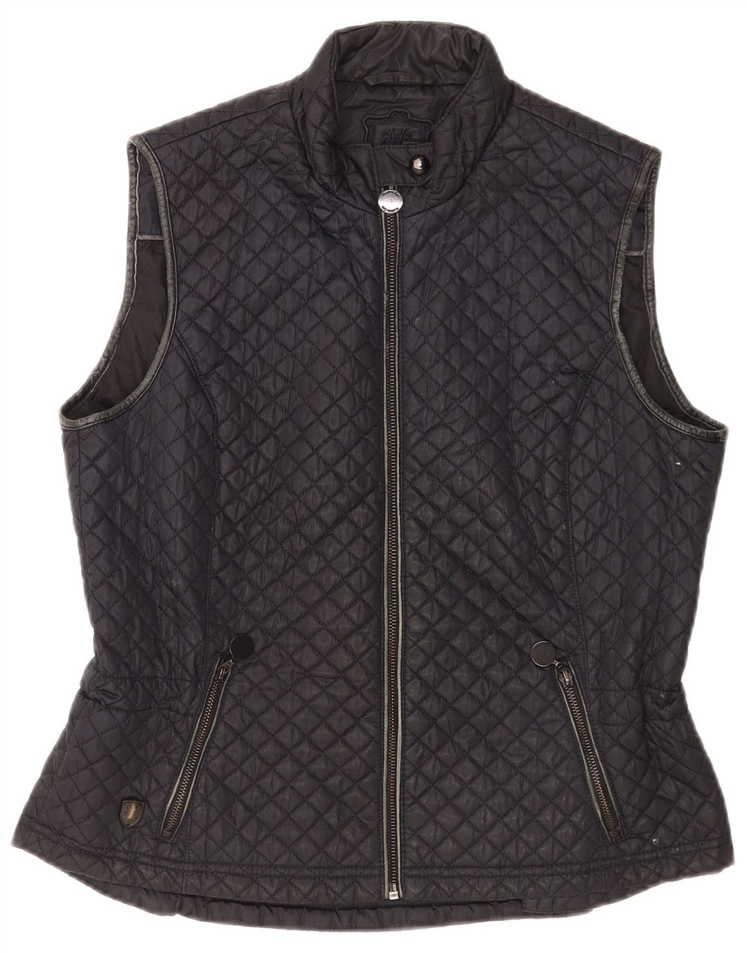 Massimo Dutti Γυναικεία καπιτονέ Gilet UK 18 XL Μαύρος Πολυεστέρας
