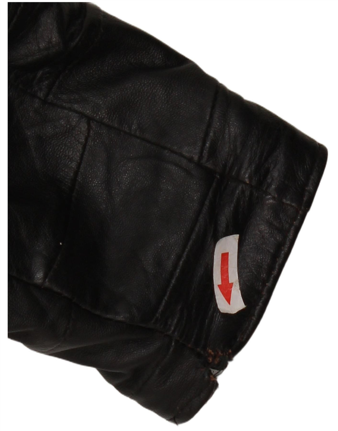 Vintage Γυναικείο Bomber Δερμάτινο Μπουφάν UK 12 Medium Black Leather