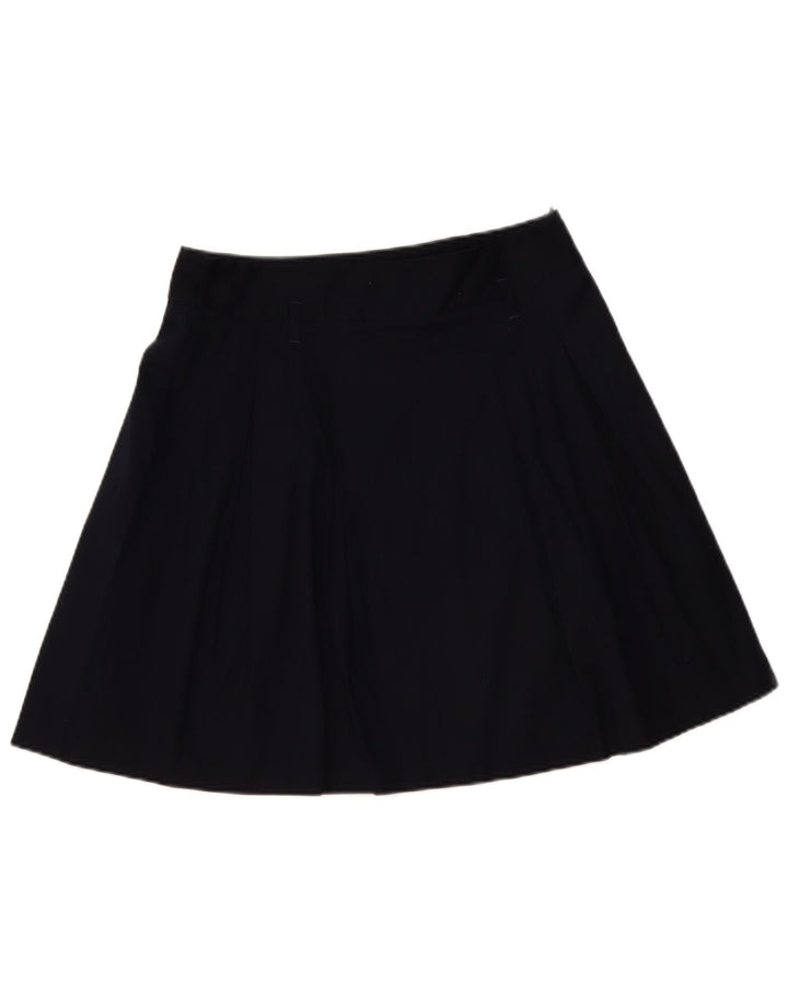 Zara Γυναικεία Φούστα A-Line Μεγάλη W32 Navy Blue Βαμβακερή