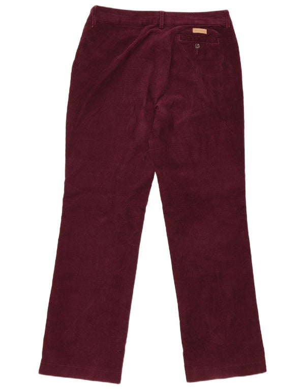 Henry Cottons γυναικείο κοτλέ παντελόνι IT 44 Medium W32 L30 Burgundy