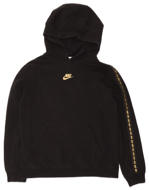 Nike Boys Graphic Hoodie Jumper 12-13 ετών, μεγάλο μαύρο βαμβακερό