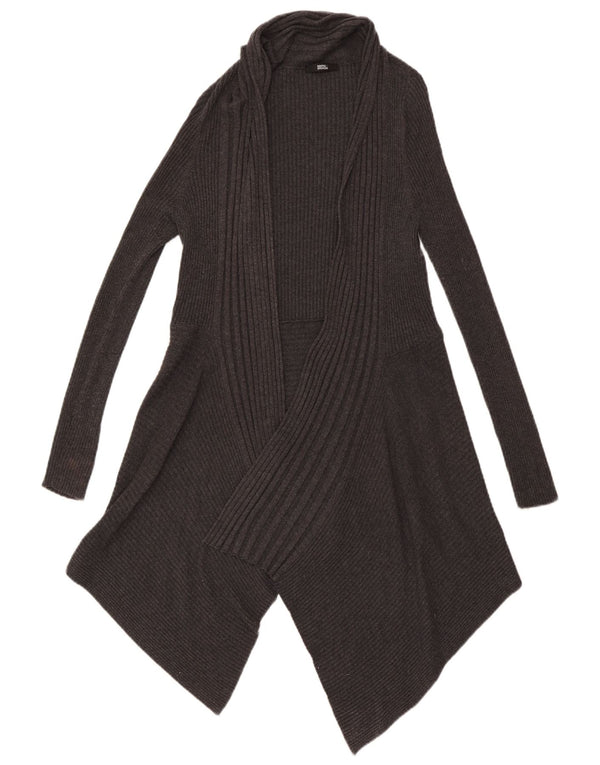 Marks & Spencer Γυναικείο Longline ανοιχτό πουλόβερ ζακέτα UK 16 Large Grey