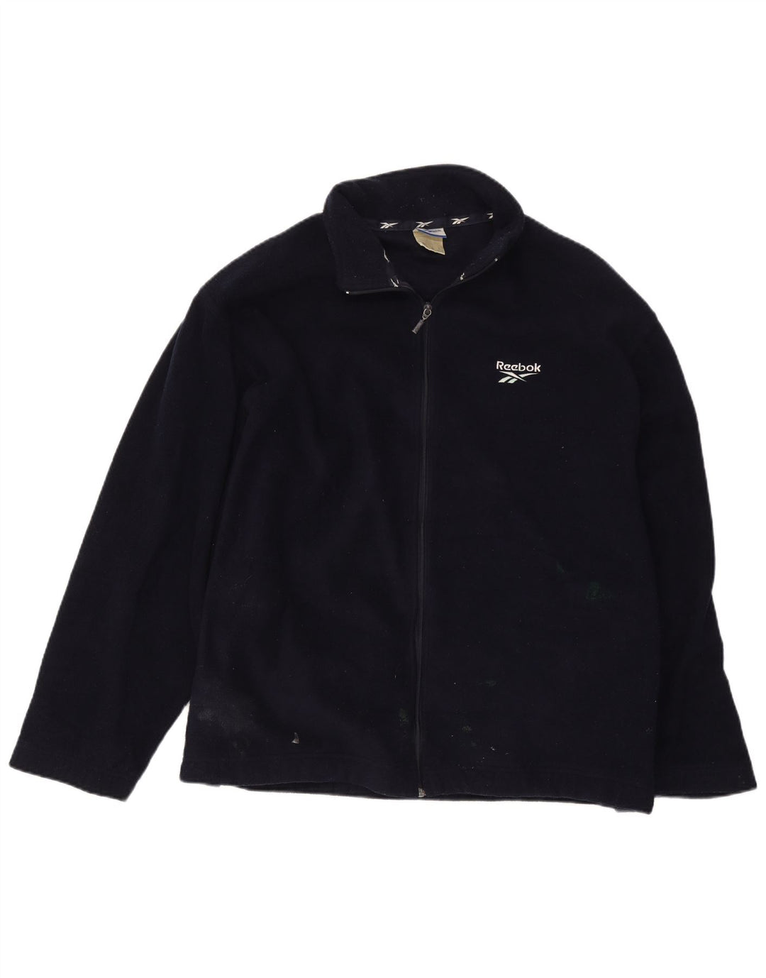 Reebok Ανδρικό Fleece Jacket UK 40 Large Navy Blue Polyester