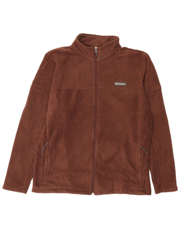 Columbia Ανδρικό Fleece Jacket UK 42 XL καφέ πολυεστέρας