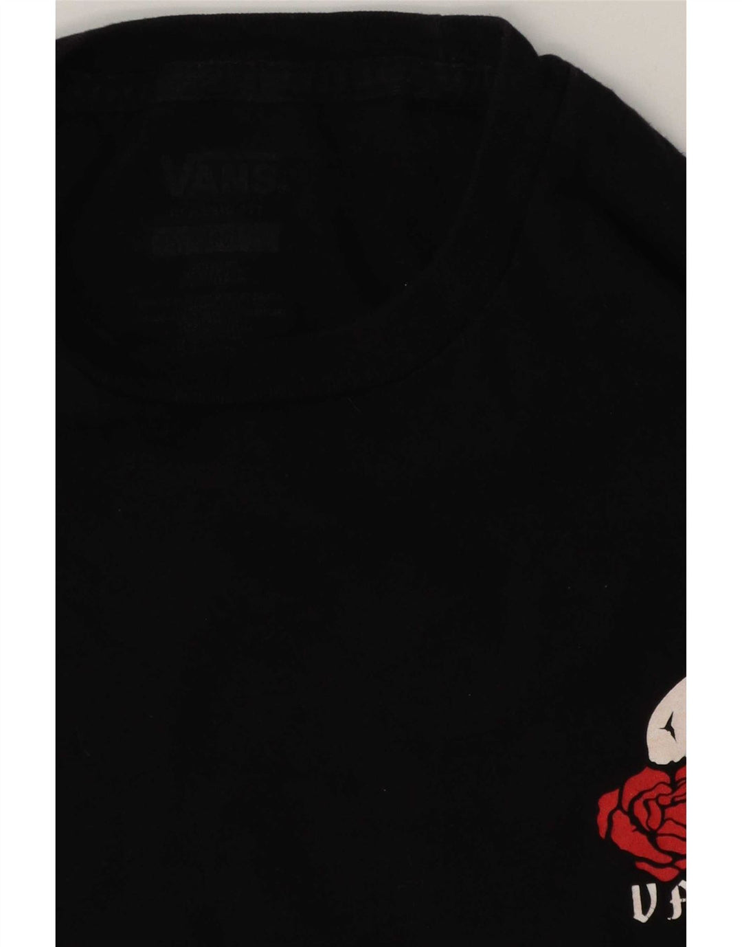 Ανδρικό γραφικό T-Shirt Vans Top μεγάλο μαύρο βαμβακερό