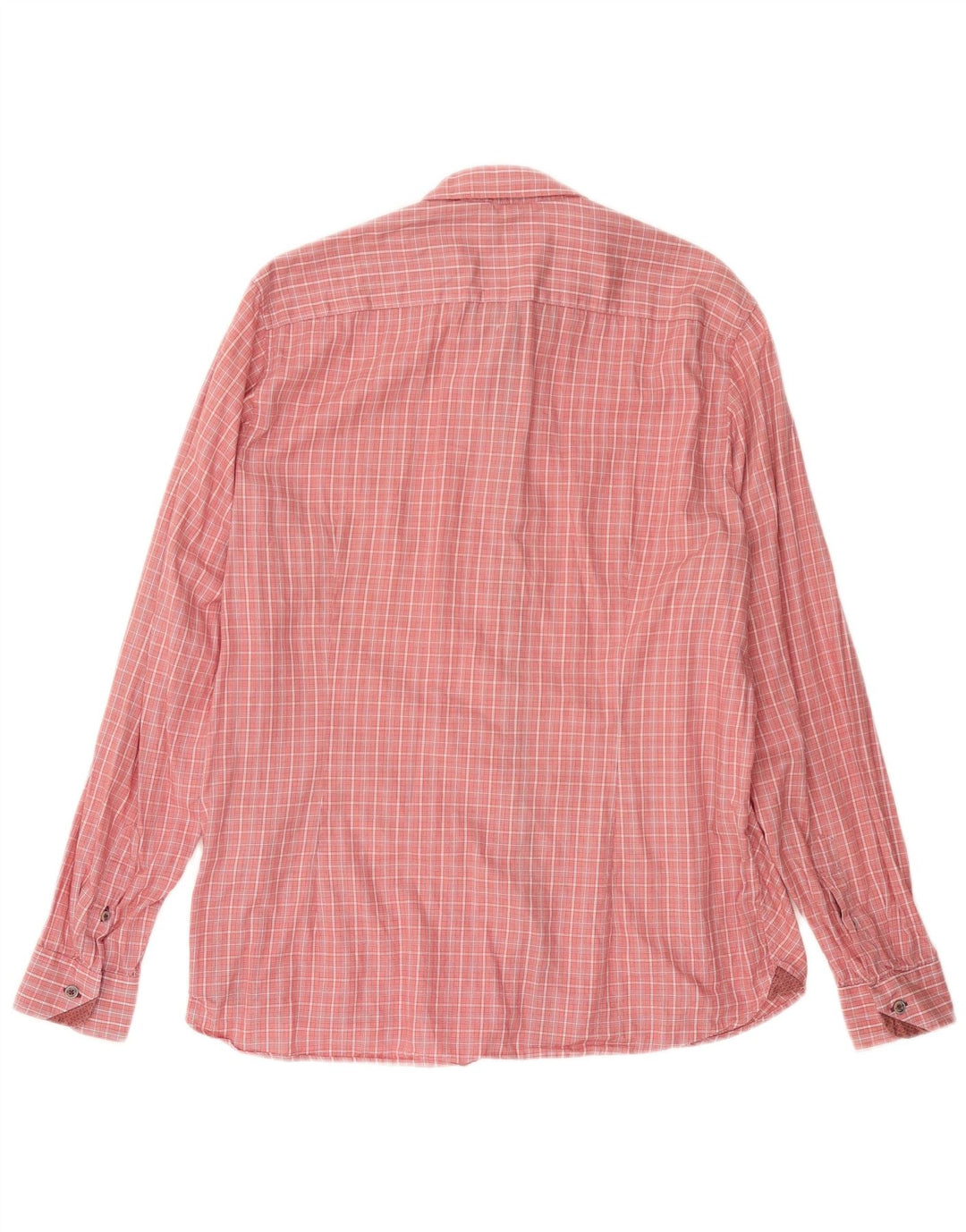 TED BAKER Ανδρικό πουκάμισο νούμερο 5 XL Pink Check Cotton