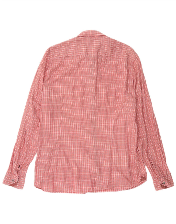 TED BAKER Ανδρικό πουκάμισο νούμερο 5 XL Pink Check Cotton