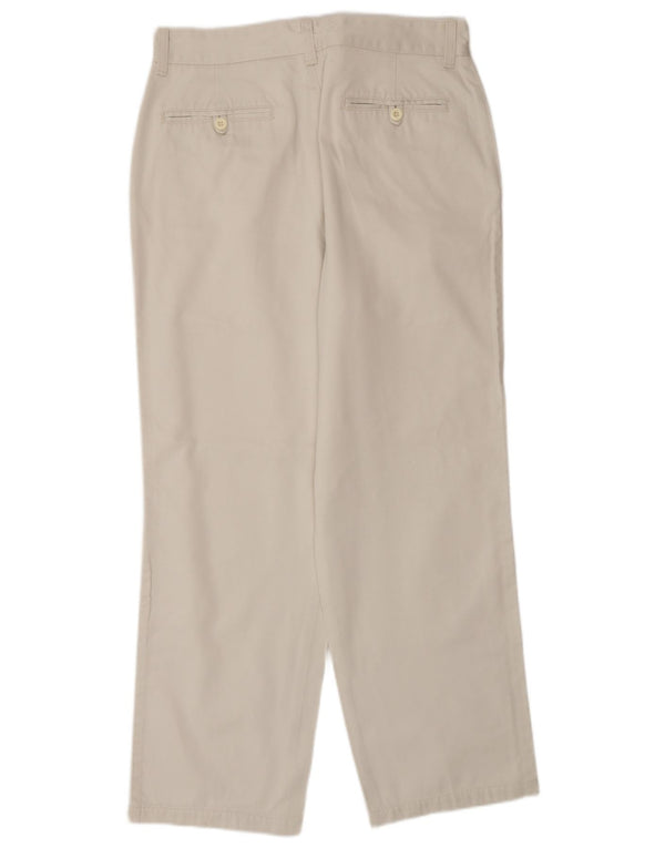 Benetton Ανδρικό ίσιο παντελόνι Chino IT 48 Medium W30 L27 Off White Βαμβακερό