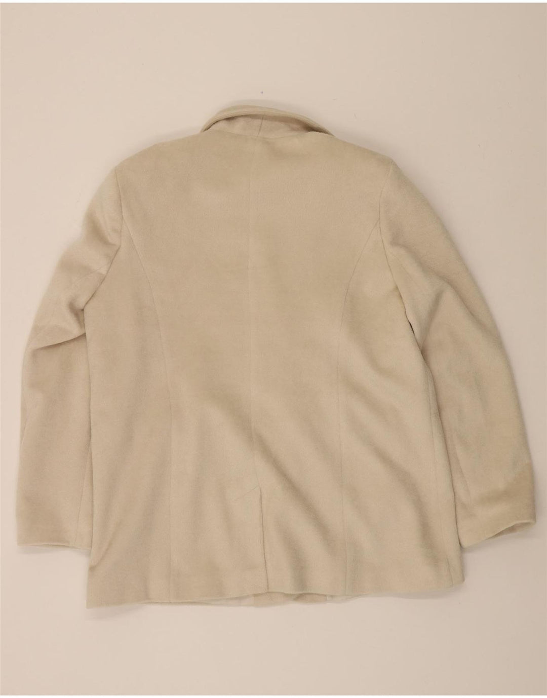 MISS SELFRIDGE Womens Oversized 3 Button Blazer Jacket UK 14 Large  Beige Vintage Miss Selfridge and Second-Hand Miss Selfridge from Messina Hembry 