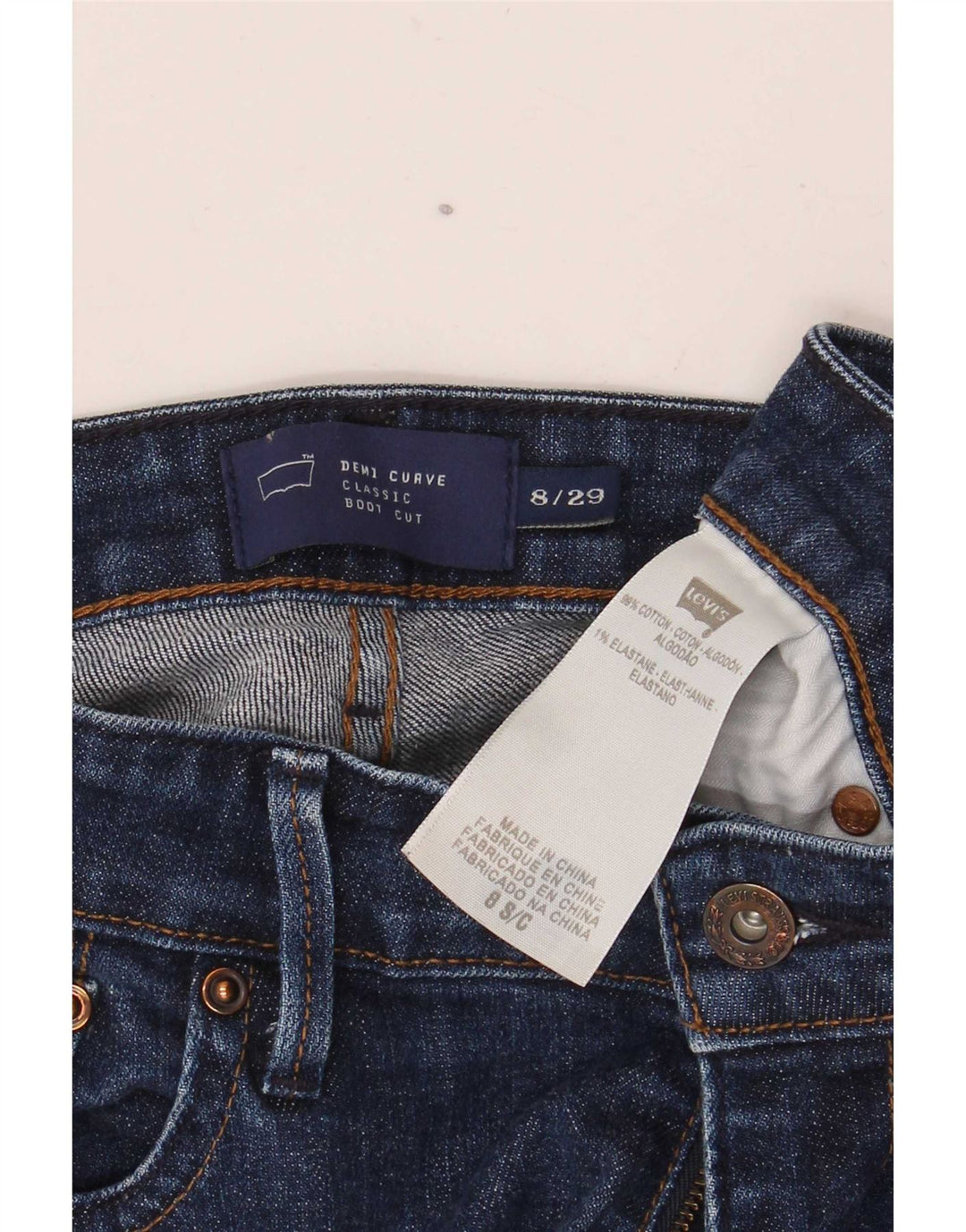 Γυναικείο Levi's Demi Curve Bootcut Jeans US 8 Medium W29 L30 Navy Blue