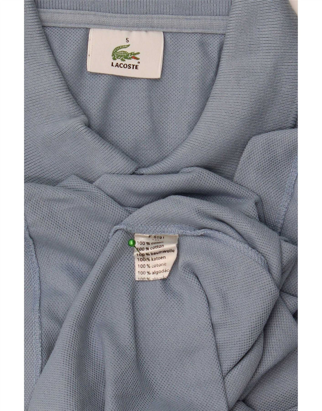 Ανδρικό μπλουζάκι πόλο Lacoste, μέγεθος 5, μεγάλο μπλε βαμβακερό